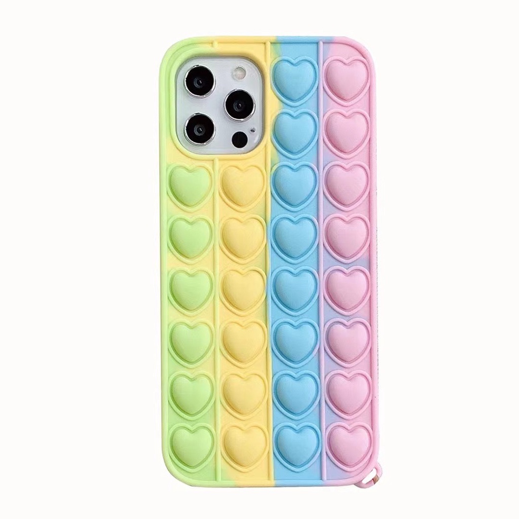 Ốp Điện Thoại Silicon Hình Trái Tim 3d Cho Samsung Galaxy A51 A71 A20 A30 A11 A12 A21 A31 A32 A50 A50S A30S A10E A01 S20 S21 Note 10 9 20 Utlra S20 S8 S9 S10 Plus