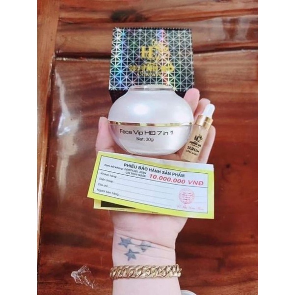 KEM VIP 7 IN 1 DƯỠNG TRẮNG DA GIẢM THÂM NÁM TÀN NHANG VÀ CHỐNG NẮNG HUỲNH ĐỖ