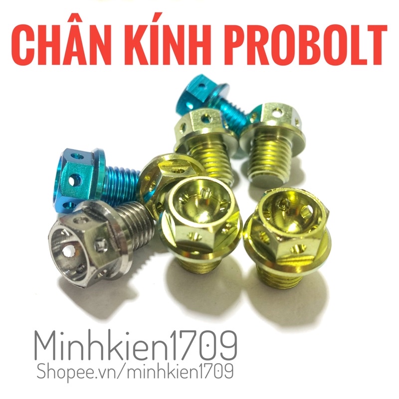 (GR5 XỊN) Ốc chân kính titan đầu probolt vương miện