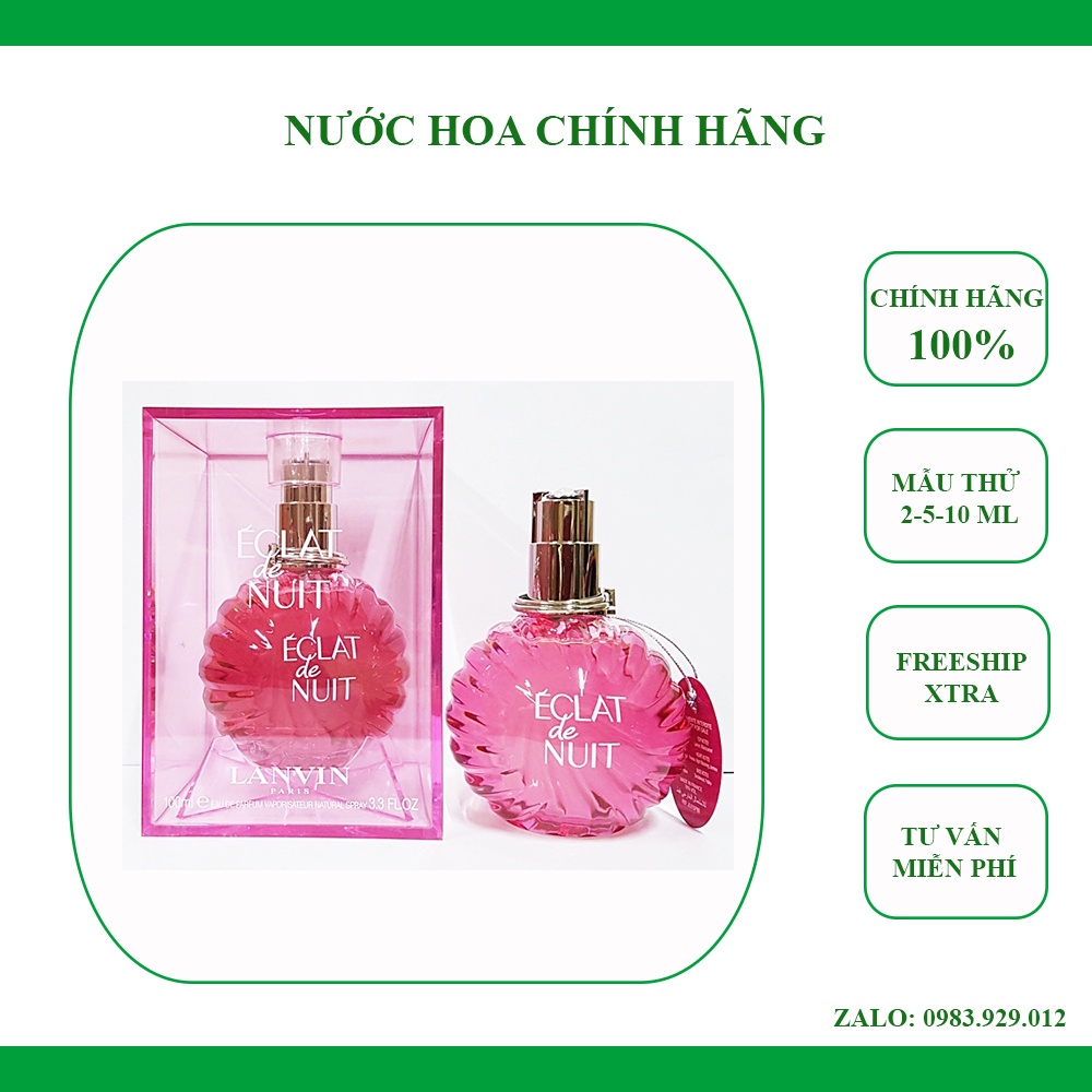 Nước Hoa Nữ Lanvin Eclat De Nuit EDP (Mẫu thử)