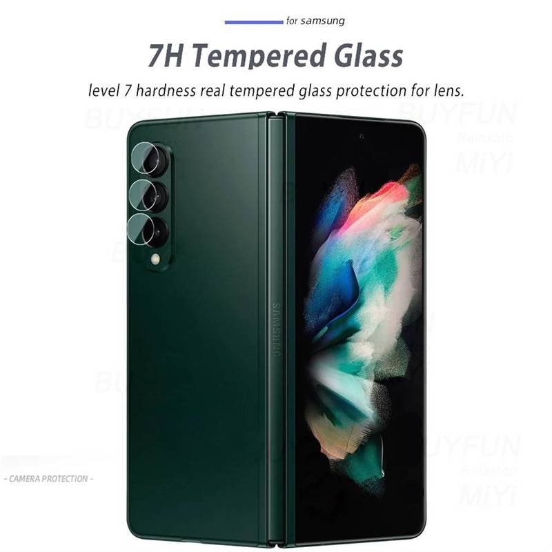 Kính Cường Lực Siêu Mỏng Độ Nét Cao Chống Trầy Xước Bảo Vệ Ống Kính Máy Ảnh Cho Samsung Z Fold 3