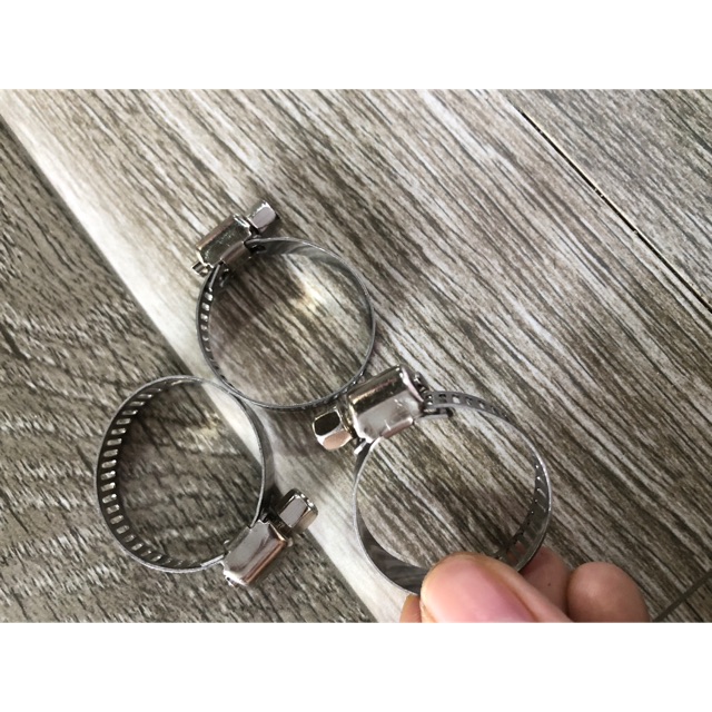 Sản phẩm gia đình làm: Phụ tùng ô tô|combo 10 cái đai xiết inox,quai nhê I nốc 19-29mm