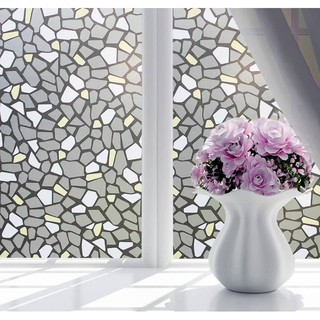 Decal dán kính Khổ 90cm Sỏi đá