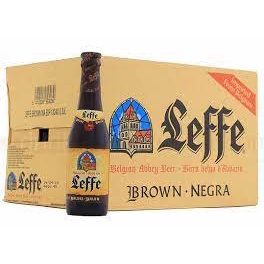 Bia Leffe Nâu  6,5% thùng 12 chai 330ml