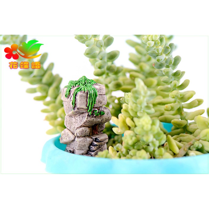 Combo 04 mô hình tòa lâu đài trong đá non bộ cổ trang trí tiểu cảnh, bonsai, DIY