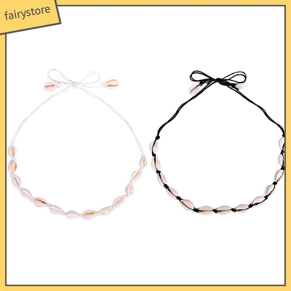 Dây chuyền thắt nút vỏ sò phong cách bohemian thời trang mùa hè cho nữ