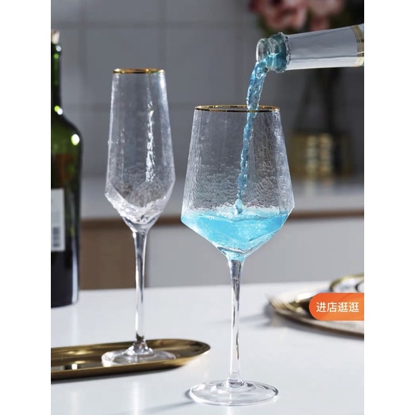 Ly rượu Hexagon thuỷ tinh cao cấp - Bắc Âu