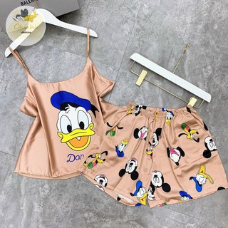 Đồ ngủ Siêu Cute Cột Dây Lụa Latin Thoáng Mát