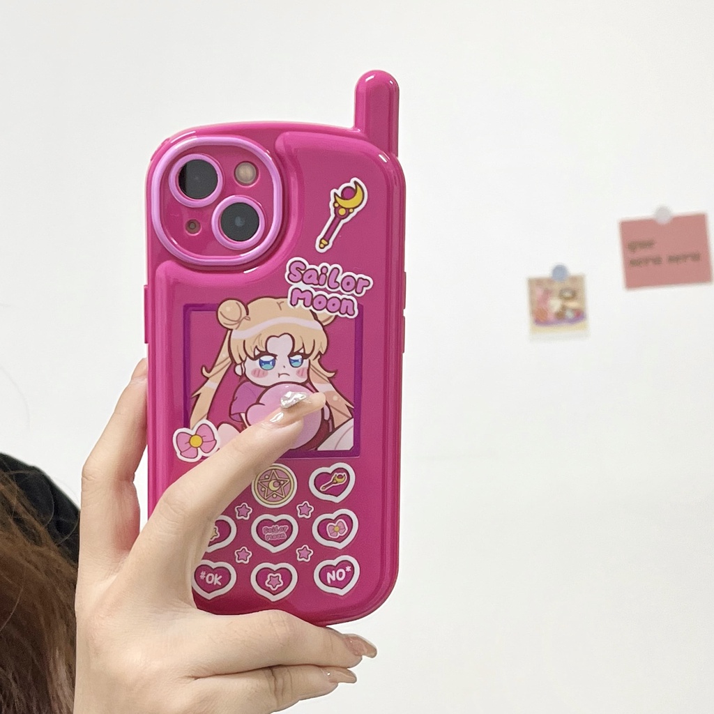 Ốp Điện Thoại Chống Sốc In Hình Thủy Thủ Mặt Trăng Cho iPhone 14 / 13 / 12 / 11 / X