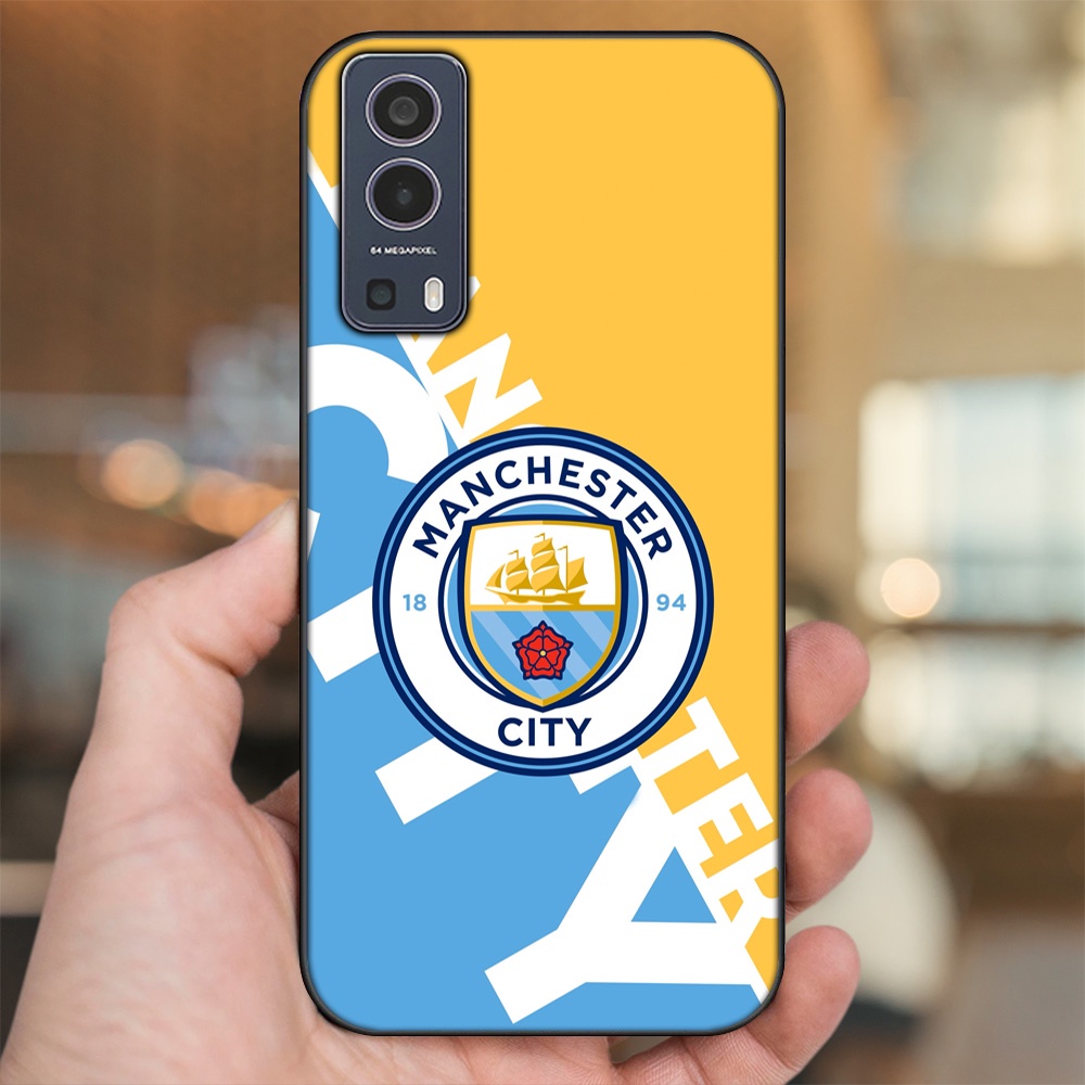 Ốp lưng Vivo Y72 5G viền đen in hình Manchester City MC