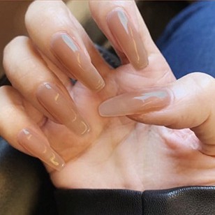 Set 24 Móng Tay Giả Sáng Bóng Phong Cách Âu Mỹ móng giả dài móng giả