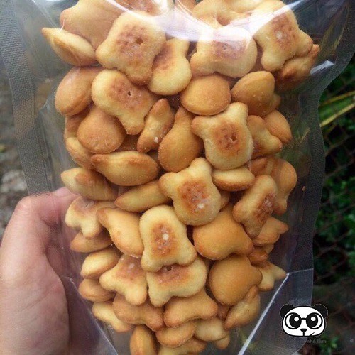 Bánh Gấu Nhiều Kem thiên hồng đặc biệt loại ngon, túi zip 500gr | KingFood - Thế Giới Đồ Ăn Vặt - Đồ Ăn Vặt Hà Nội