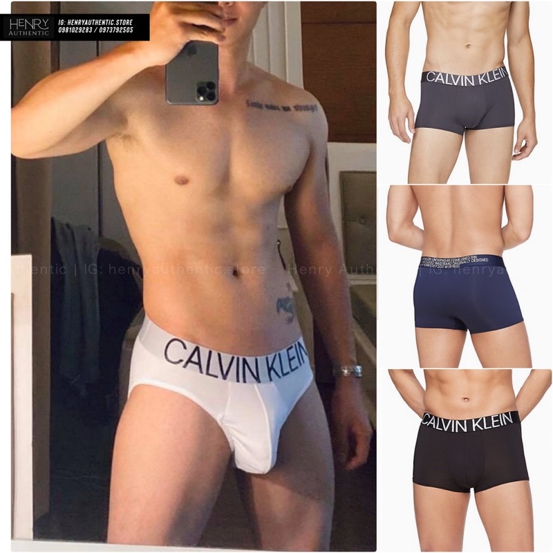 CHÍNH HÃNG - Quần lót calvin klein Nam statement 1981 micro WHITE