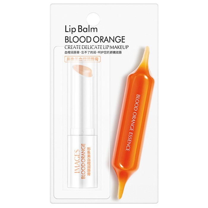 Son dưỡng môi màu cam đỏ giúp làm sáng/làm mềm và tẩy da chết cho môi
