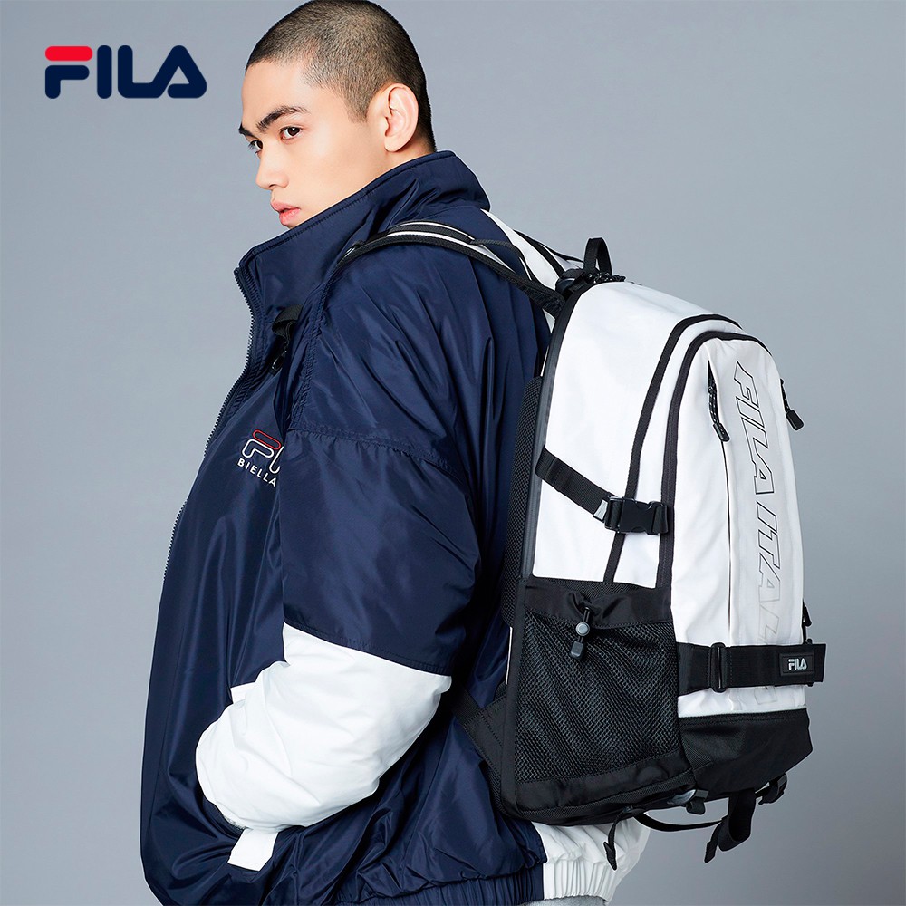 Balo thể thao unisex FILA Flex Wheel - New Beginning Collection FS3BPD5001X-OWH (32x53x22cm)