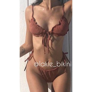 Lakie_bikini: Bikini 2 Mảnh Tam Giác Nâu Sexy Tây Cho Nàng Tanning