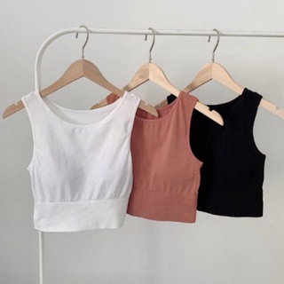 Áo Bra Cottong Croptop Ba Lỗ Sát Nách.N26