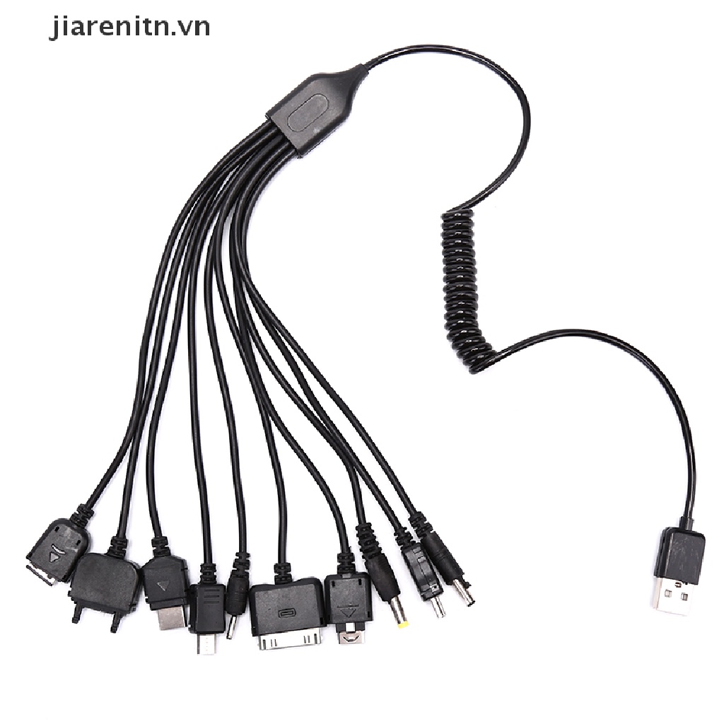 Dây cáp sạc USB 10 trong 1 đa năng cho điện thoại