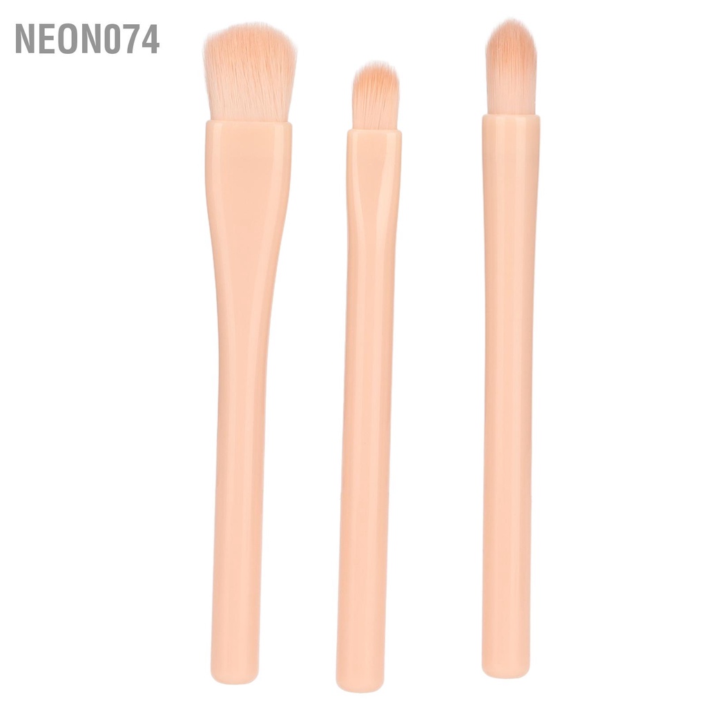 Neon074 Bộ cọ trang điểm 4 trong 1 kính viễn vọng Tóc mỹ phẩm xách tay Phấn má hồng cho phấn mắt Dạng bột lỏng Màu da