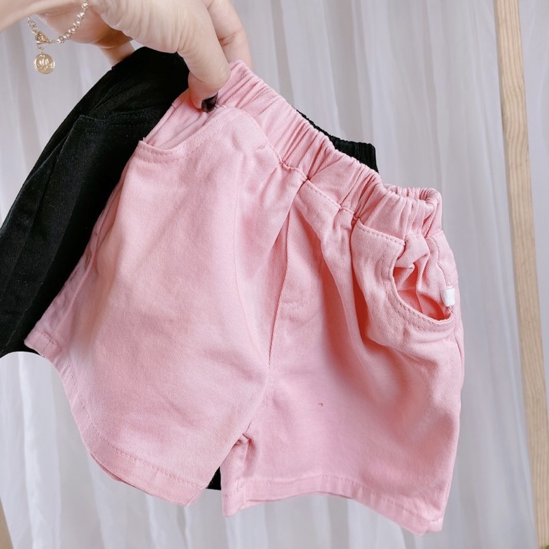 Quần đùi cho bé trai/gái chất kaki mềm đẹp co giãn