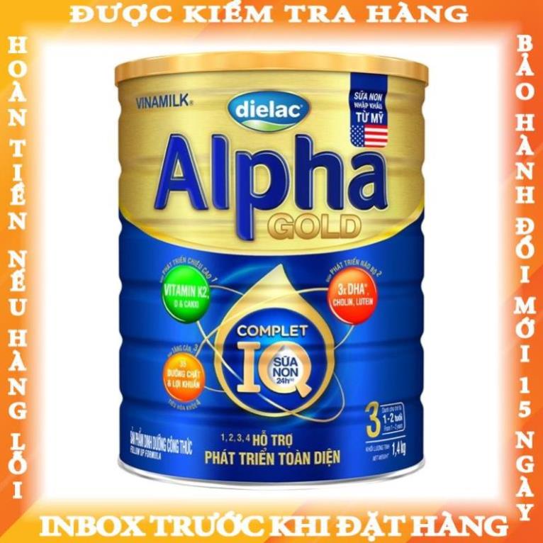 Sữa bột Dielac Alpha Gold IQ 3 1.4kg ( Mẫu Mới ) hoangia