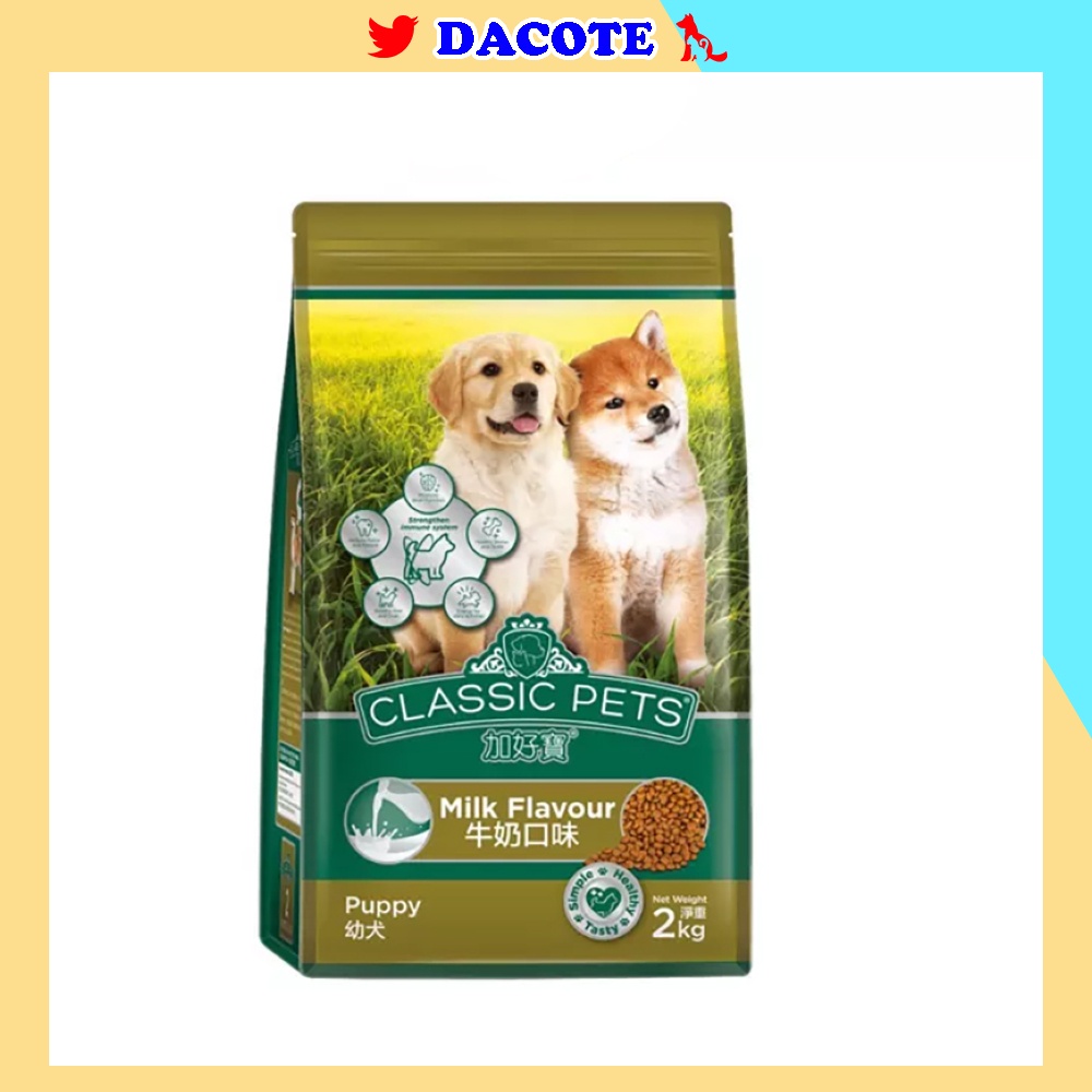 Hạt cho chó con Classic Pets Puppy vị sữa 400g thức ăn cho chó con thơm ngon DACOTE