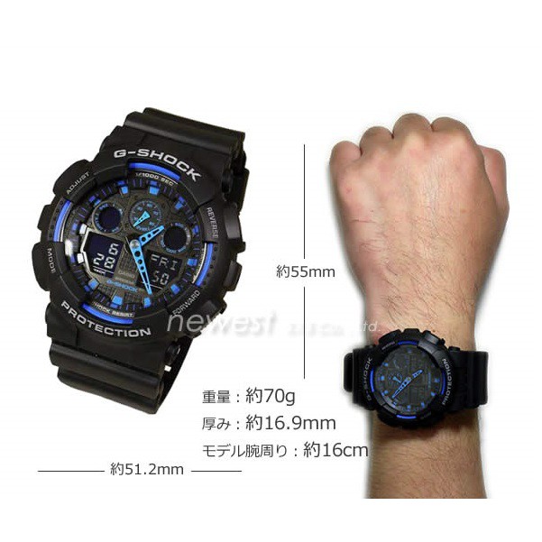 Đồng hồ nam dây nhựa G-SHOCK Casio chính hãng Anh Khuê GA-100-1A2DR