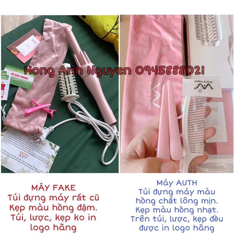 MÁY UỐN XOĂN TỰ ĐỘNG VIVID VERSION 3 thêm chức năng chỉnh nhiệt, uốn cụp 1 NĂM
