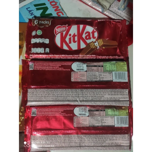 KẸO SÔ CÔ LA KIT KAT 6 THANH ×17G