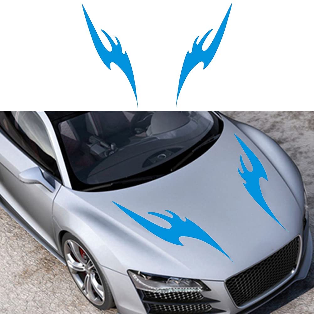 Tem Dán Hình Ngọn Lửa Dán Trang Trí Nổi Bật Nắp Capo Xe Ô Tô