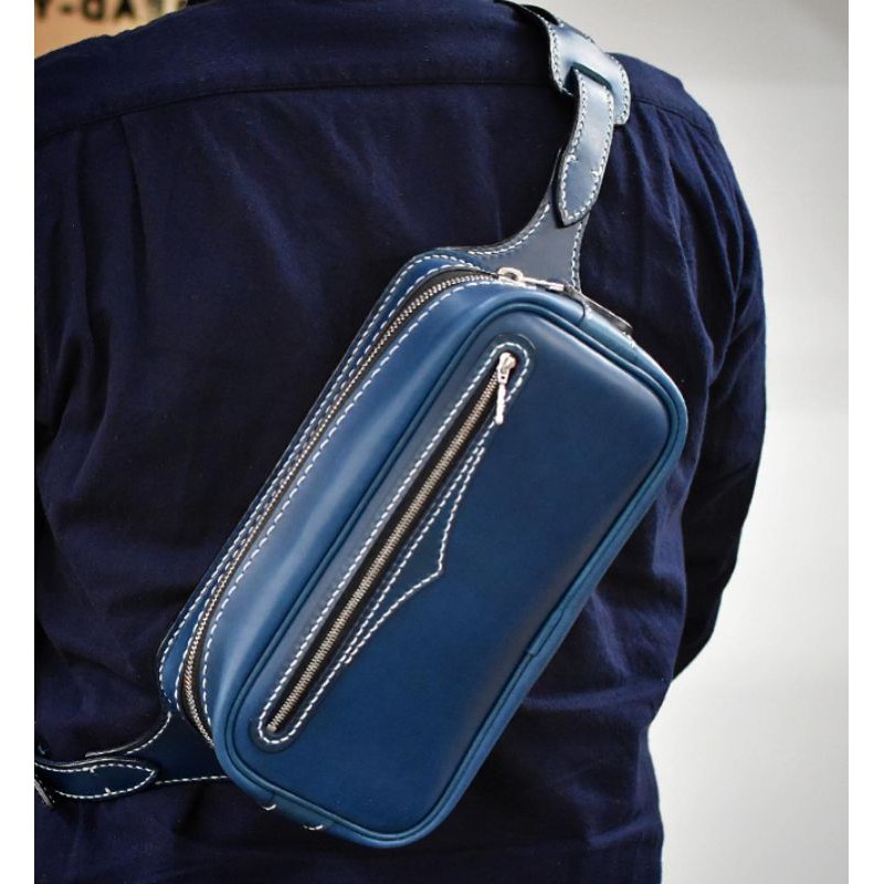 Rập mẫu làm túi đeo hông da handmade