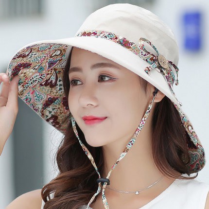Mũ Rộng Vành Chống Nắng Thời Trang Đi Biển Mùa Hè Phong Cách Hàn Quốc Cho Nữ