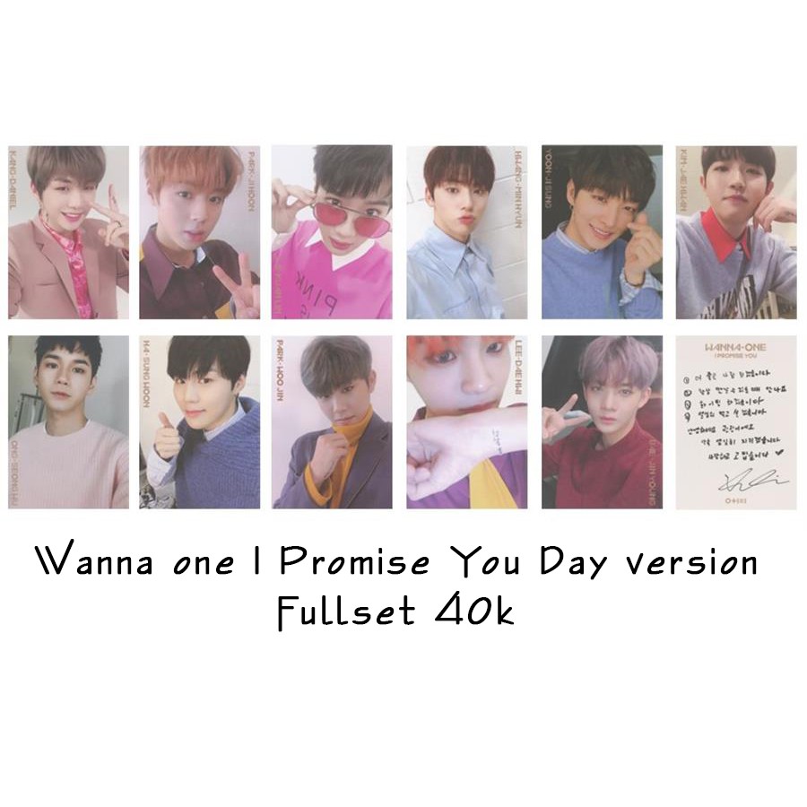 Wannaone I Promise You UNOFFICIAL photocard