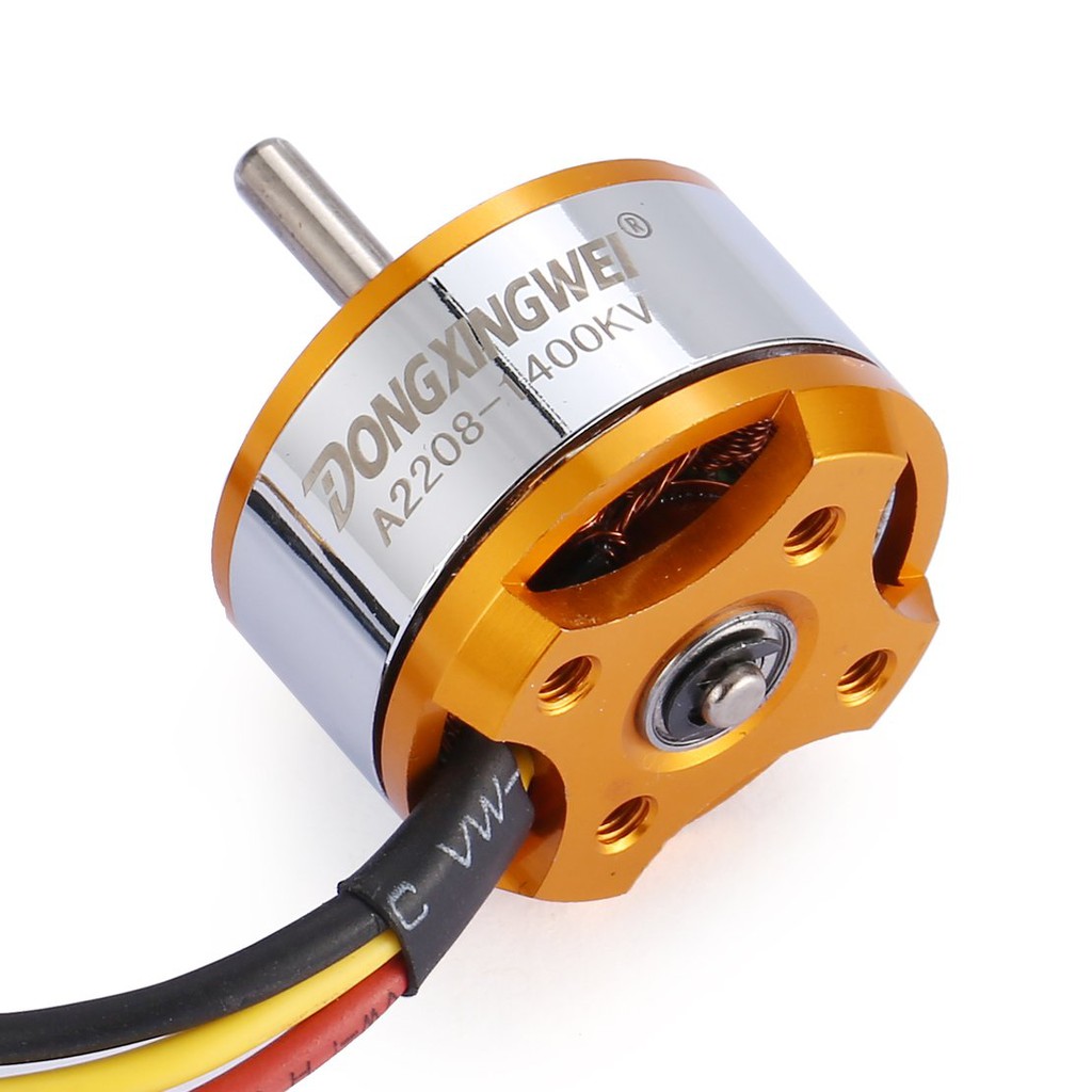 【điều khiển từ xa8/5】DXW A2208 1400KV 2-4S Outrunner Brushless Motor for RC Fixed Wing Airplane