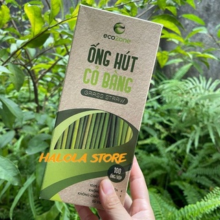 Hộp 100 ống hút size 20 cm cỏ bàng khô Ecozone - Grass Straws Vietnam thumbnail