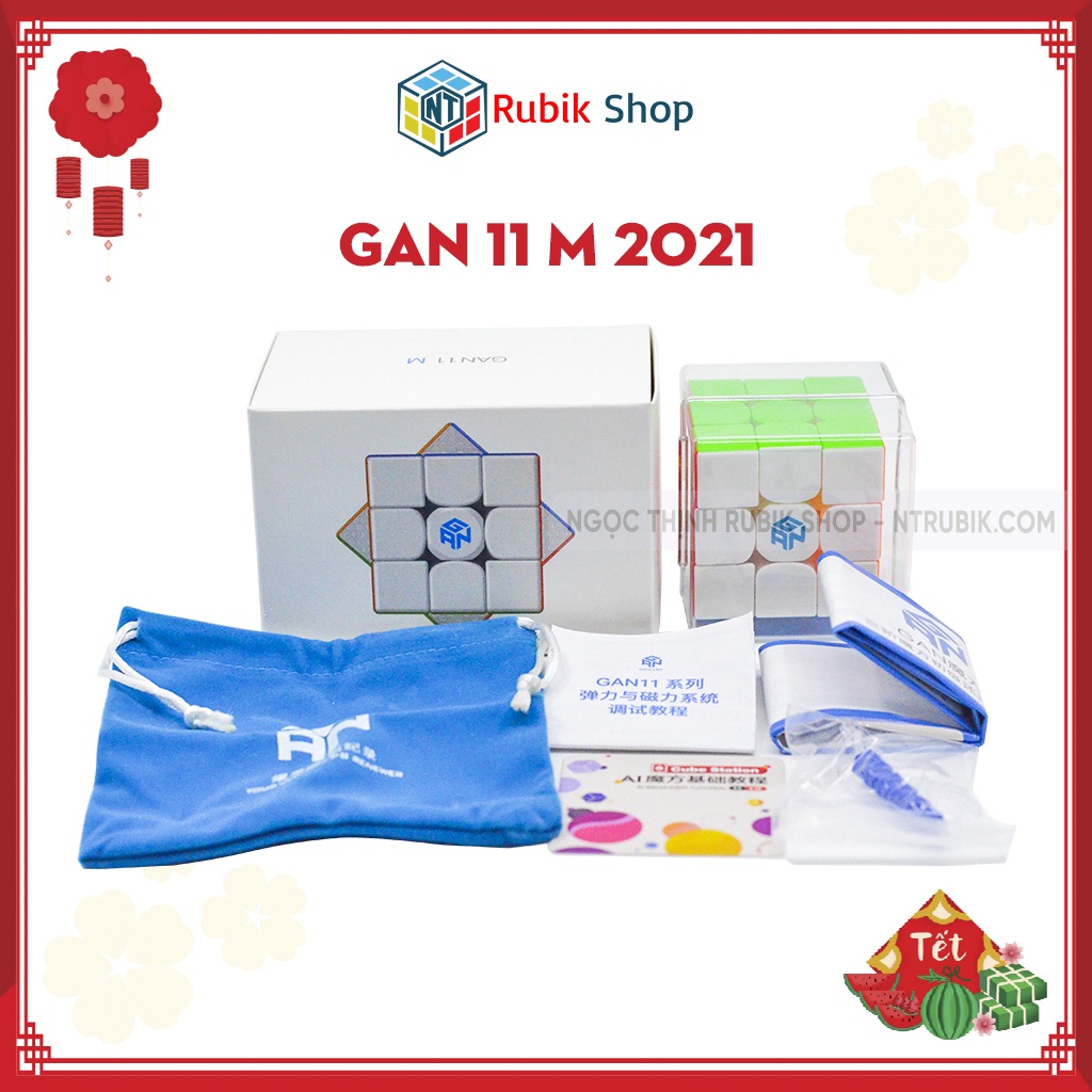 [Siêu phẩm 2021] Rubik 3x3x3 Gan 11 M Có nam châm hãng Gan