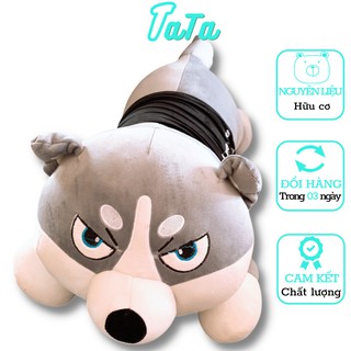 Chó husky nhồi bông cao cấp - gấu bông chó husky - tata