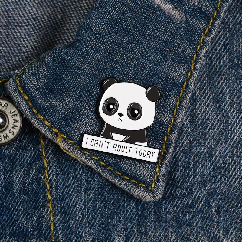 Trâm cài áo hình gấu trúc hoạt hình đáng yêu