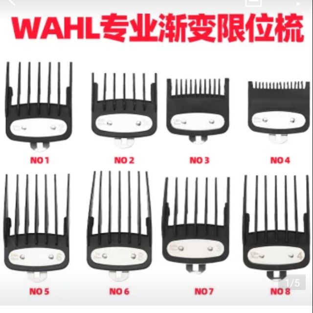 Bộ cỡ tông đơ wahl 8 cái