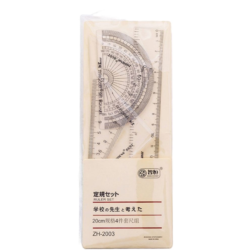 Thước Kẻ Trong Suốt Hình Tam Giác 15cm 18cm 20cm Tiện Dụng Cho Văn Phòng