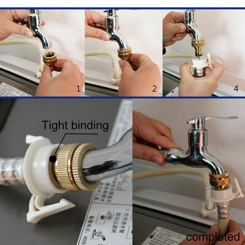 Bộ Chuyển Đổi Ống Nước / Vòi Nước Bằng Kim Loại Thông Dụng Cho Nhà Bếp