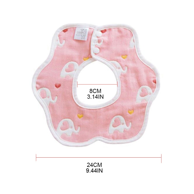 Yếm Ăn Cotton Có Thể Điều Chỉnh Tiện Lợi Cho Bé