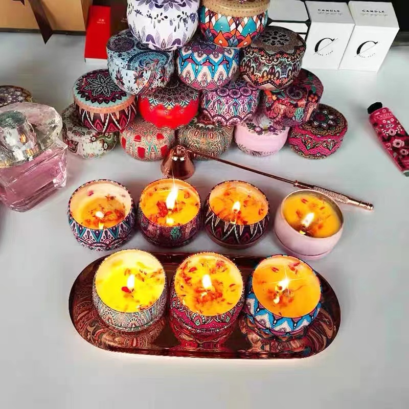 Nến thơm tinh dầu thiên nhiên, thơm dịu nhẹ, làm quà tặng siêu xinh