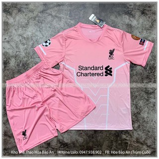 🔥Deal Hot🔥 Bộ Quần Áo Bóng Đá CLB Liverpool sân nhà/ sân khách thun thái mùa 2021