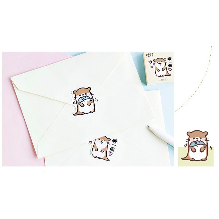 Bộ 45 Sticker Rái Cá Dễ Thương E74