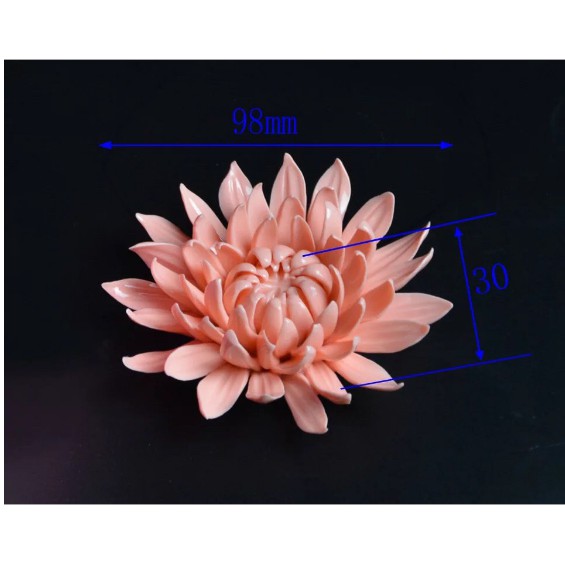 Khuôn Hoa Cúc Tỉa 4D Khuôn Rau Câu Silicon Chất Lượng Cao (Kích thước 10cm)