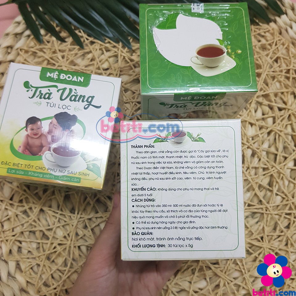 [BAO BÌ MỚI] Trà Vằng Túi Lọc - Mệ Đoan (30 túi lọc x 5g)