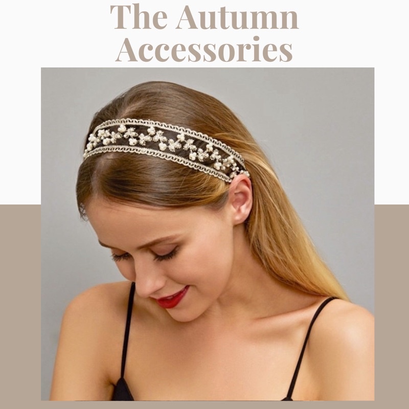 Bờm vải ren hoa xuyên thấu The Autumn Accessories - BT02