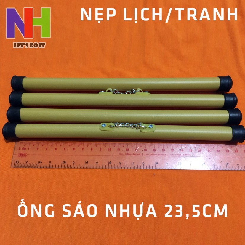 Ống sáo nhựa 23,5cm làm lịch/tranh treo tường [Bán 10 bộ]