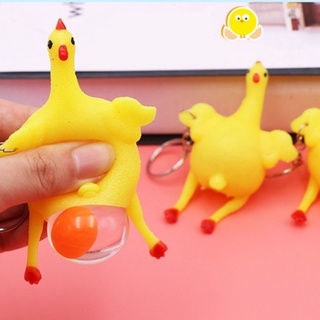 Móc khóa gà đẻ trứng độc lạ
